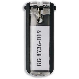 Schlüsselanhänger Key Clip 6 Stück schwarz