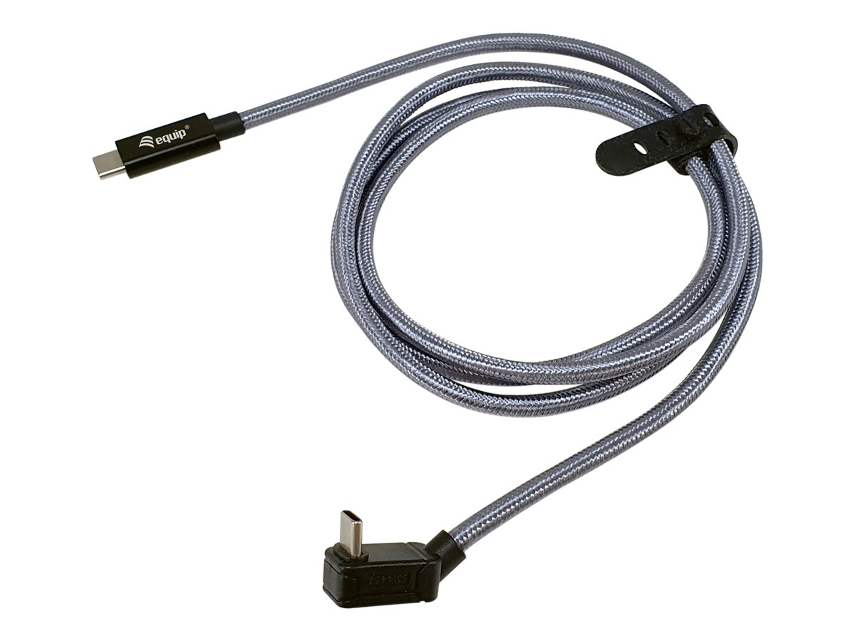 Equip Kabel USB-C 3.0 -> C wink. St/St  1.00m 5A 4K/60Hz  sw