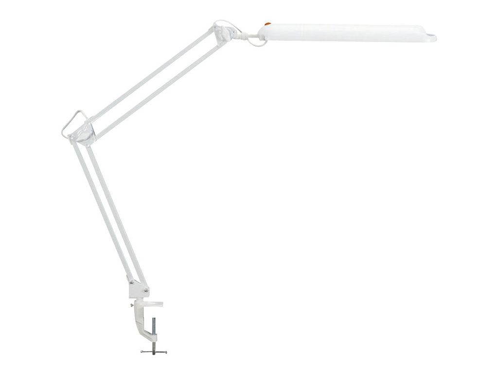 MAUL LED Tischleuchte Atlantic mit Klemmfuß weiß