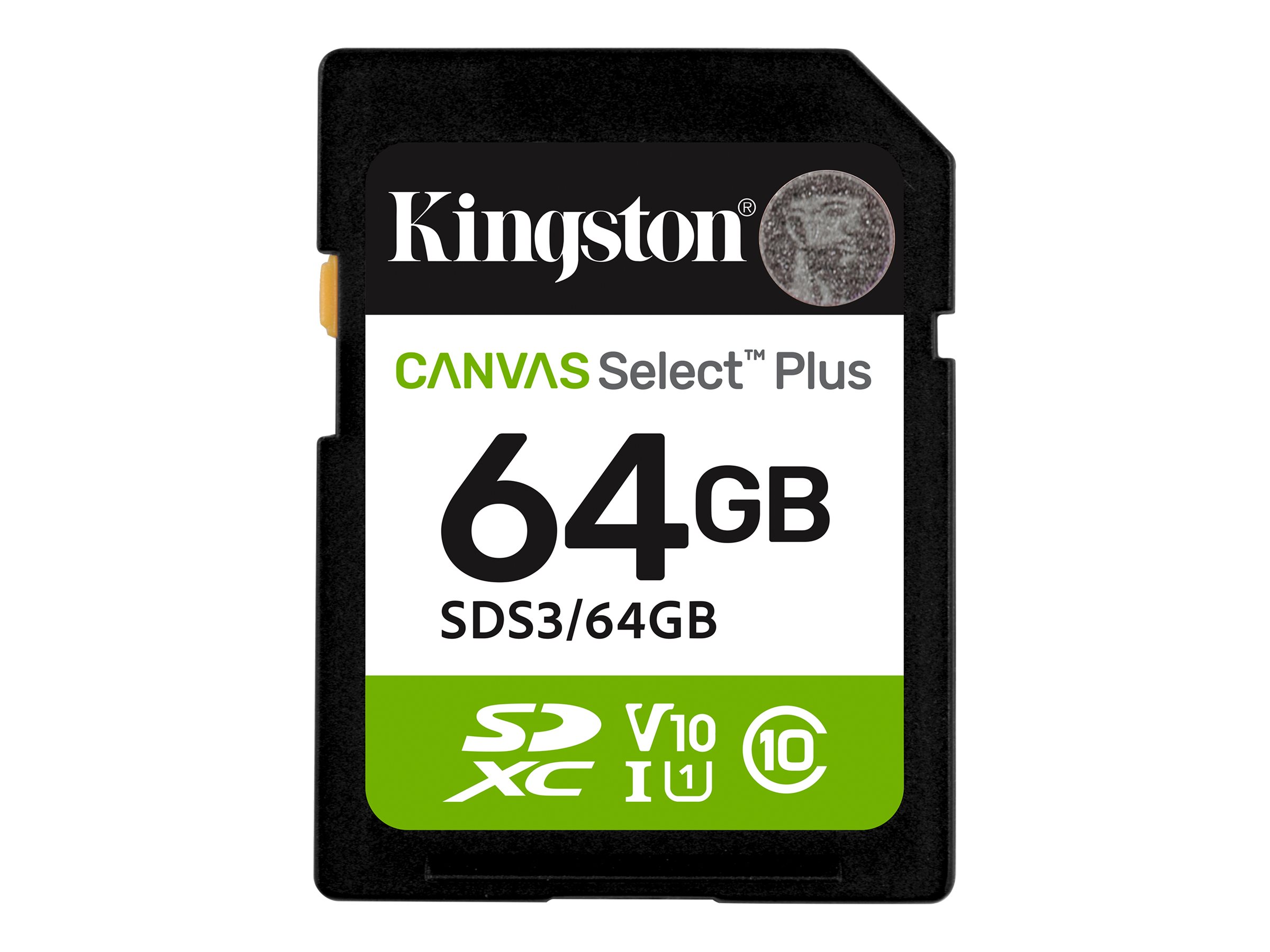 SD Card  64GB Kingston SDXC Canvas Plus Gen3 C10 retail