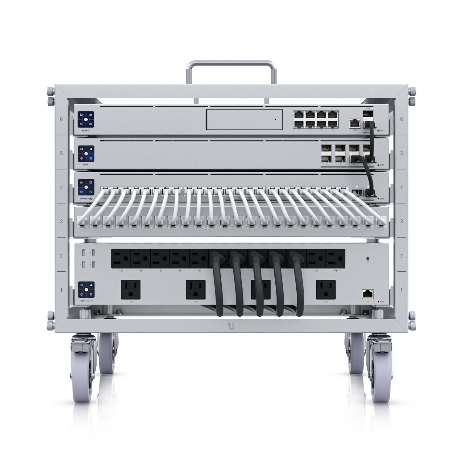 UniFi Mobile Rack 6U Open Frame, tool less