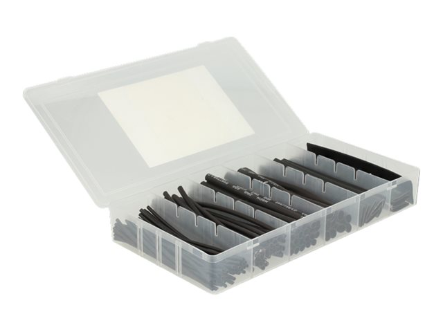 Schrumpfschlauch - 10 cm - Schwarz (Packung mit 100)