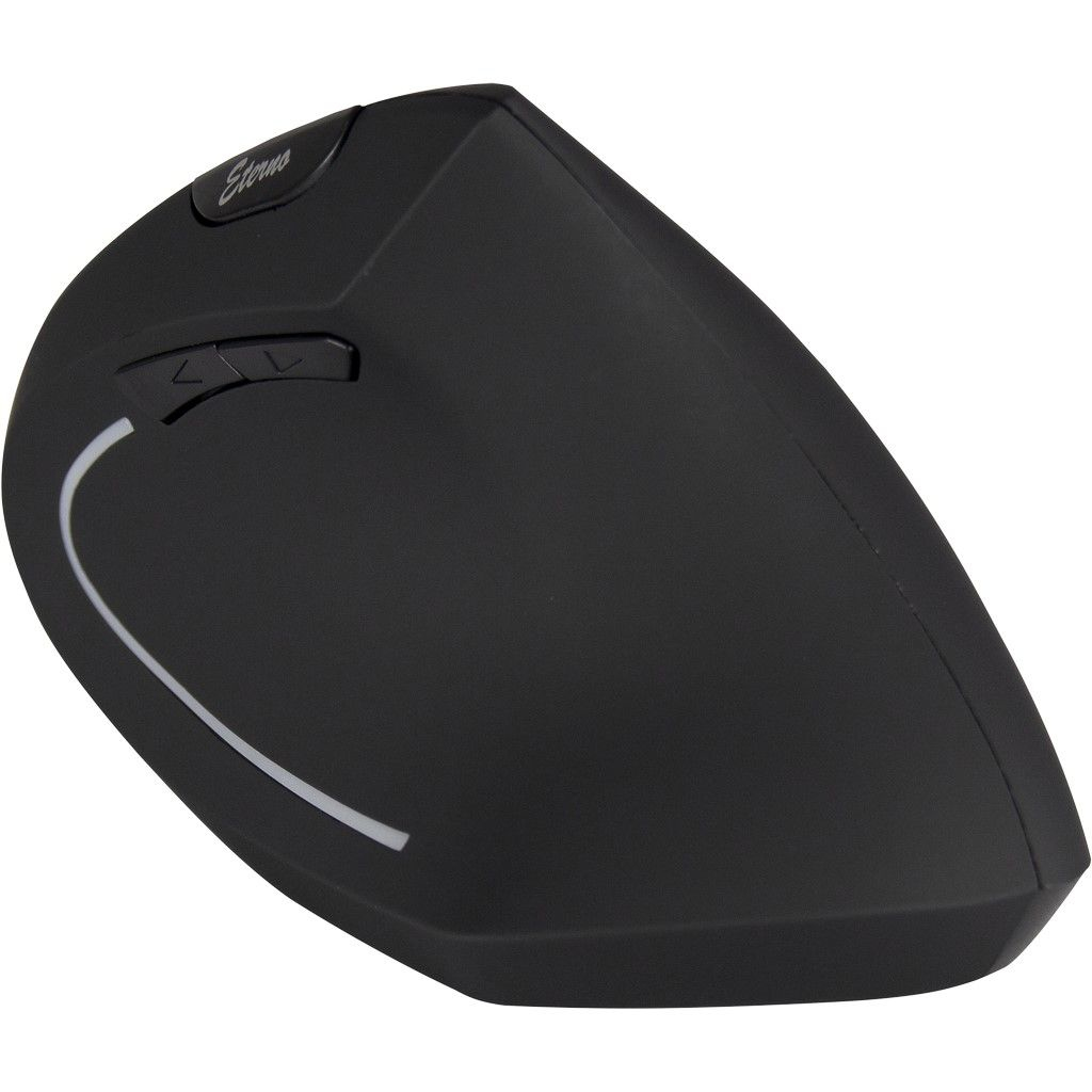 Eterno KM-206R - Vertikale Maus - ergonomisch - Für Rechtshänder - 6 Tasten - kabellos - 2.4 GHz - kabelloser Empfänger (USB)