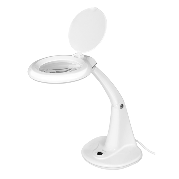 WZ0059 - Lupenleuchte LED O 100 mm Echtglaslinse 3 und 12 Dioptrien