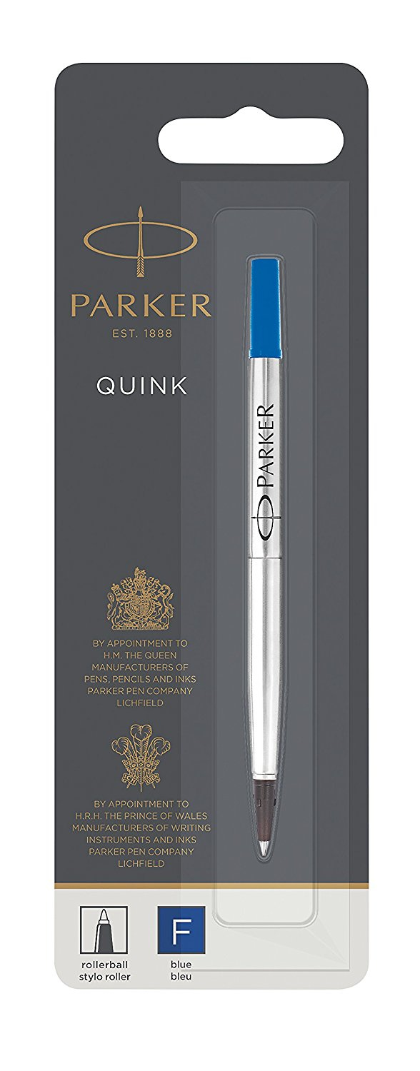 Parker | QUINK Rollerballmine | Strichstärke F | Schreibfarbe Blau | im 1er Blister