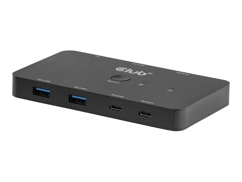 Club3D KVM Switch 4K60Hz 2x USB-C> HDMI/3xUSB/USB-C 100W PD