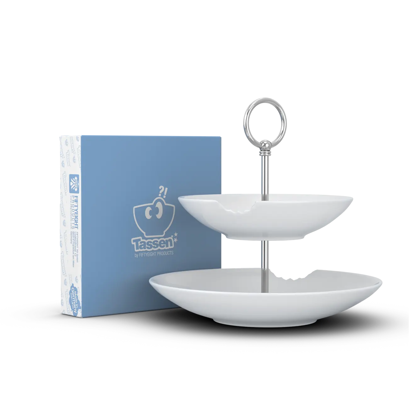 FIFTYEIGHT Food-Tempel 2 Stufig, tiefe Teller mit Biss