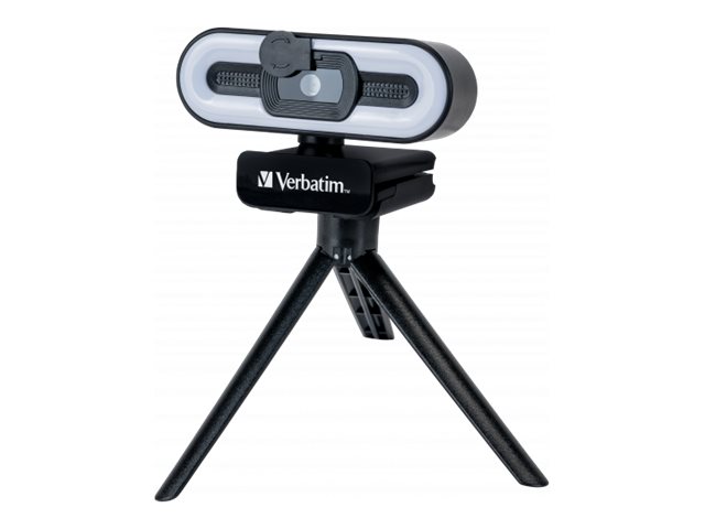 Verbatim Webcam mit Mikro+Licht AWC-02 Full HD 1080p Autof retail