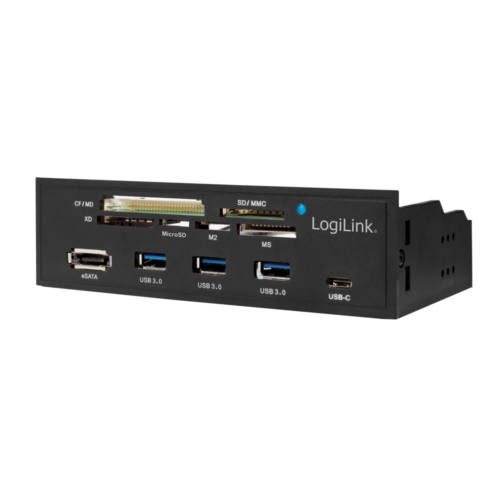 USB HUB 3.0 mit 6-fach Kartenleser schwarz