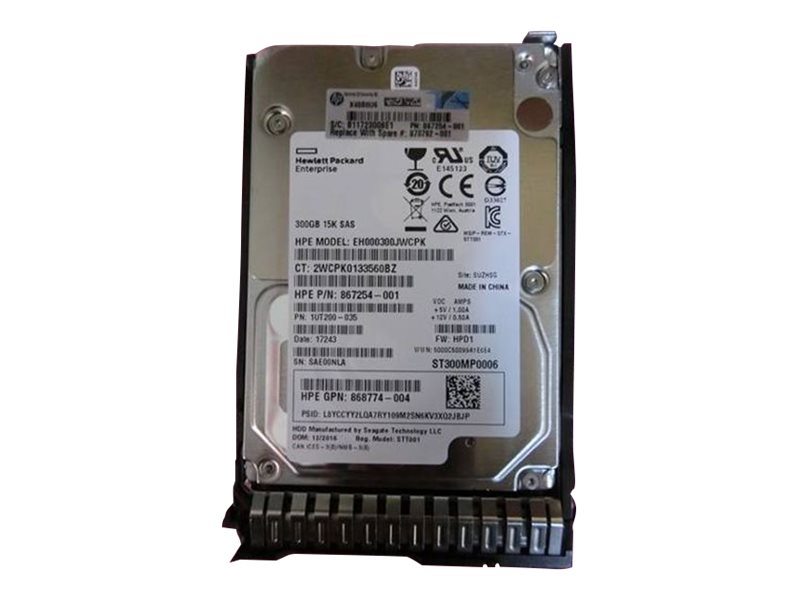 HPE 300GB SAS 12G MC 15K SFF SC HDD 870753-B21 652611-B21