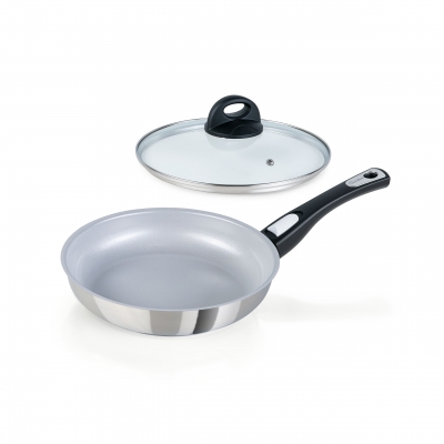Cerafit Steel Pfannen Set 2-tlg, 24cm, Edelstahl