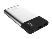 TerraTec P80 Slim - Powerbank - 8000 mAh - 2.4 A - 2 Ausgabeanschlussstellen (USB)