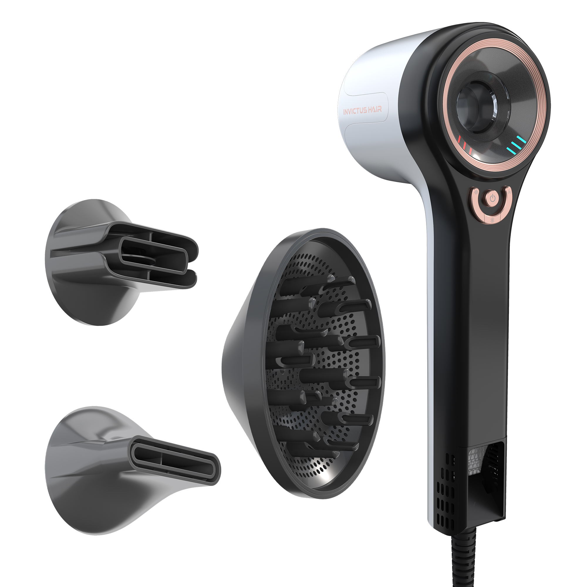 Hair D7 Haartrockner Set 4-tlg, 1600 W