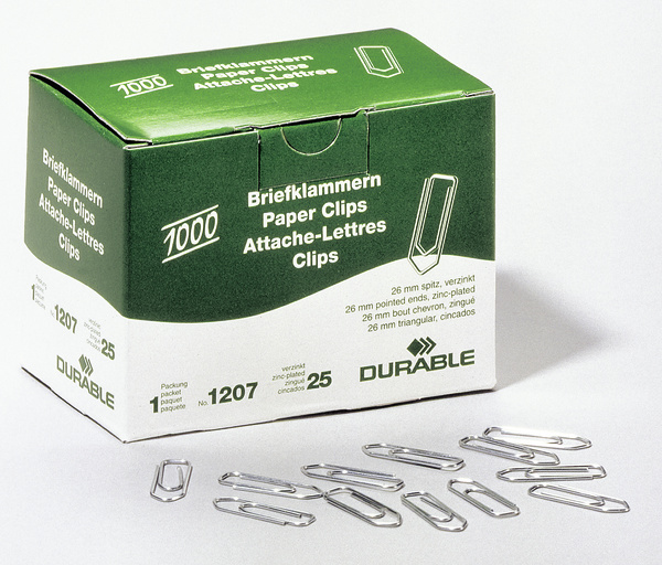 Büroklammern – 26 mm – verzinkt – 1000 Stück