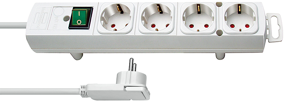 Steckdosenleiste | Comfort-Line 4x 2m Flachstecker