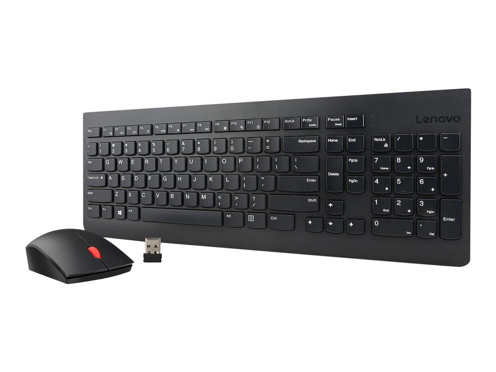 Lenovo Essential Wireless Combo - Tastatur-und-Maus-Set - kabellos - 2.4 GHz - Deutsch - für S510  ThinkCentre M700  M71X  M810  M910  ThinkPad L470  T470  X1 Carbon (5th Gen)