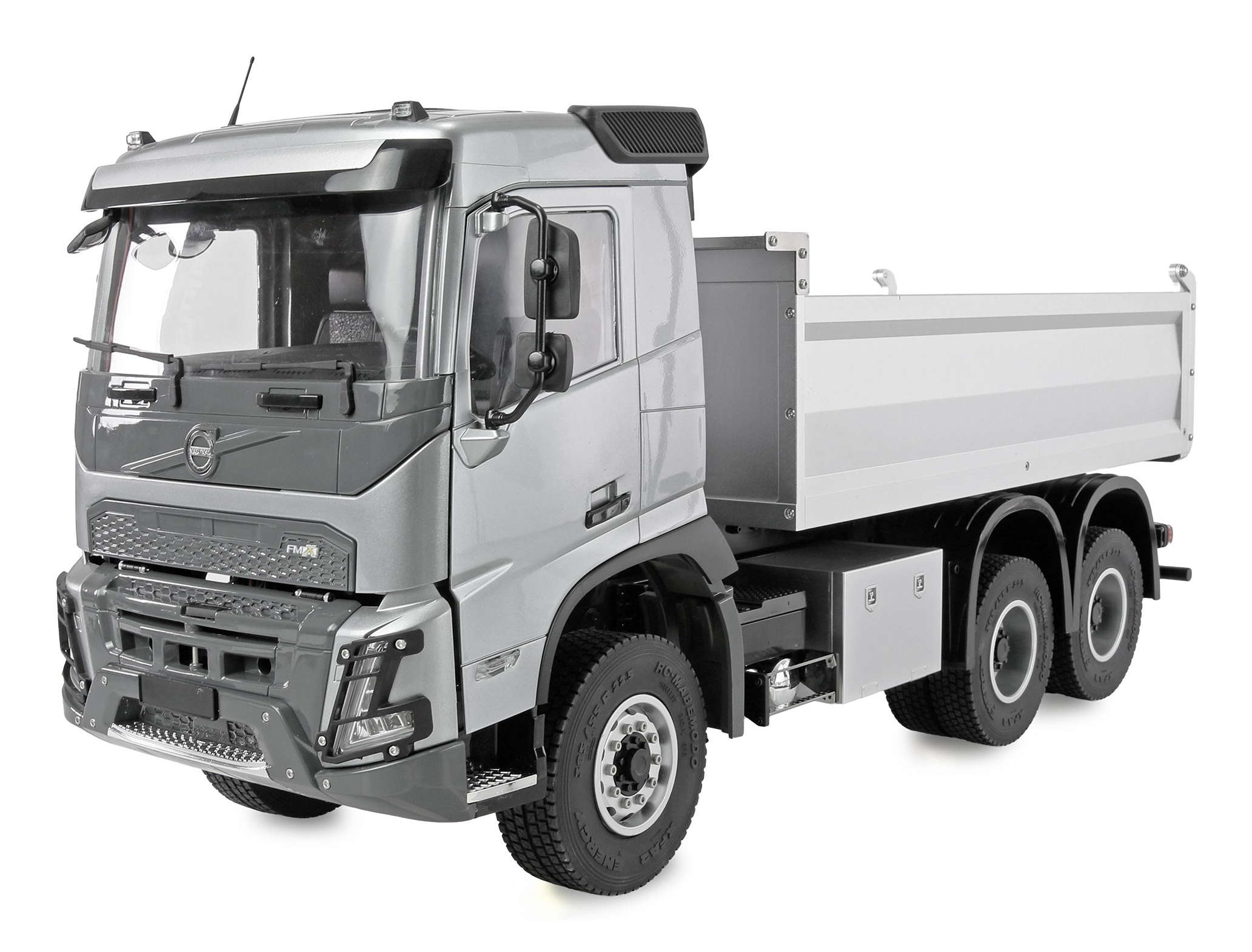 Volvo FMX E015 Muldenkipper 6x4 1:14 RTR silber 14+